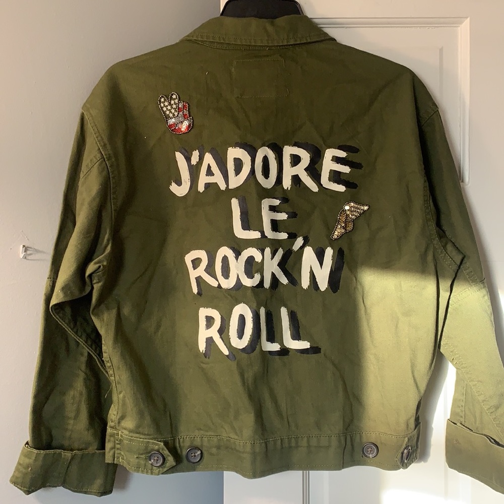 Forever 21 large olive cotton jacket.